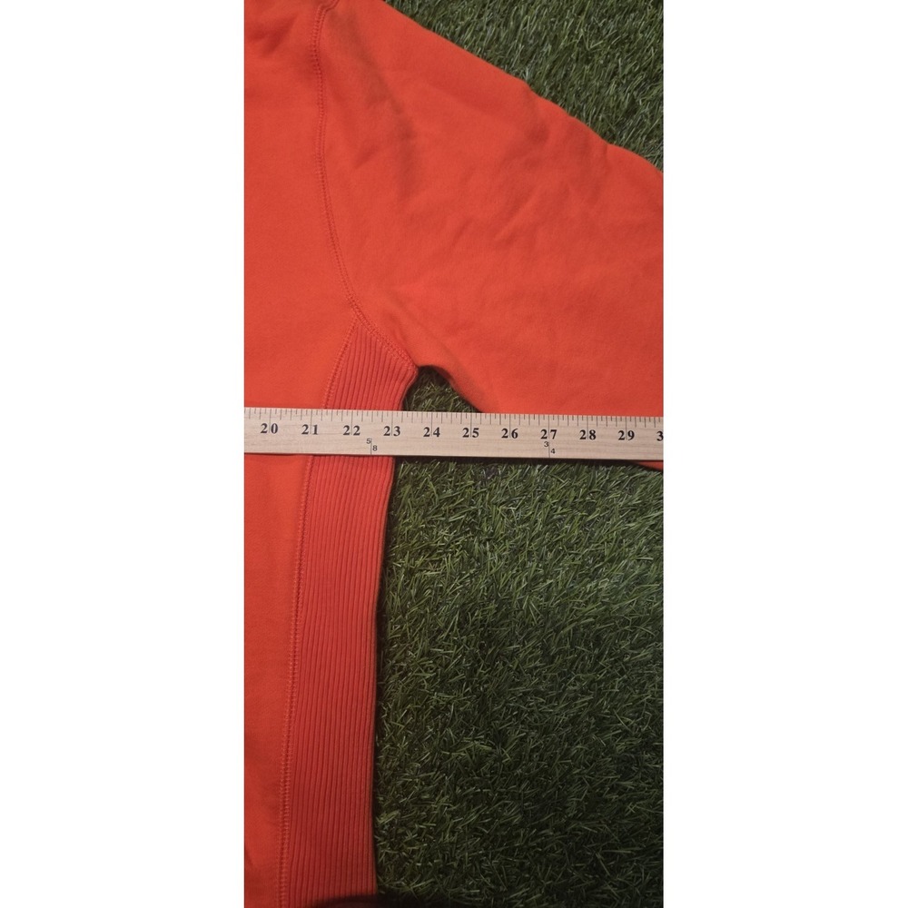 Mitchell & Ness Nostalgia Co. Full Zip Hoodie Mens XL Orange White Striped Retro - Picture 7 of 7
